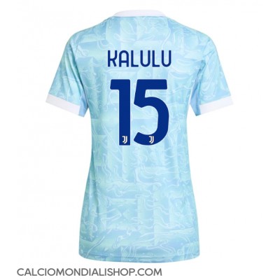 Maglie da calcio Juventus Pierre Kalulu #15 Seconda Maglia Femminile 2025-26 Manica Corta Maglie da calcio Juventus Pierre Kalulu #15 Seconda Maglia Femminile 2025-26 Manica Corta